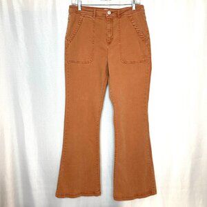 Knox Rose Hippy Streetwear Bootcut Jeans, Size 10 Coral color Patch front pocket